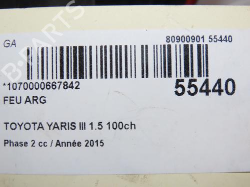 Used Left taillight TOYOTA YARIS (_P13_) 1.5 Hybrid (NHP130_) (101 hp) 30867416