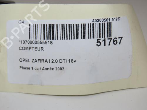 Instrument cluster OPEL ZAFIRA A MPV (T98) 2.0 DTI 16V (F75) | BP21180286C47 