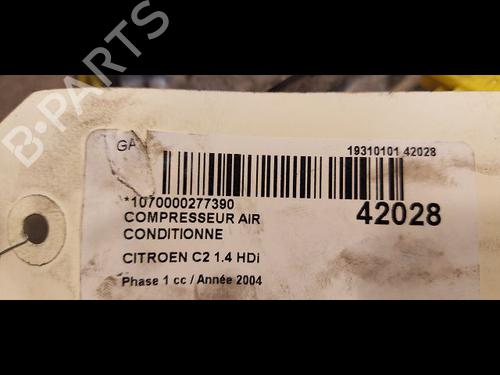 Used AC compressor AC compressor CITROËN C2 (JM_) 1.4 HDi (68 hp) 9613726 9613726