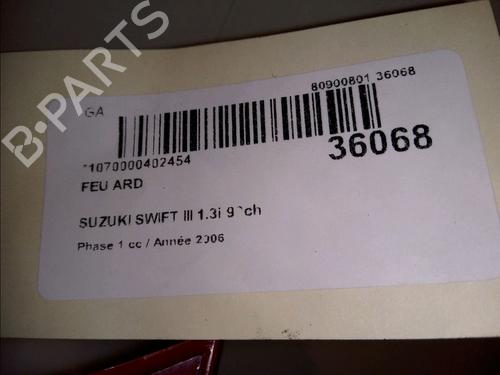 Used Right taillight Right taillight SUZUKI SWIFT III (MZ, EZ) 1.3 (RS413, ZC11S) (92 hp) 15742502 15742502