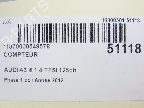 Instrument cluster AUDI A3 (8V1, 8VK) 1.4 TFSI | BP26404371C47  - Image 5