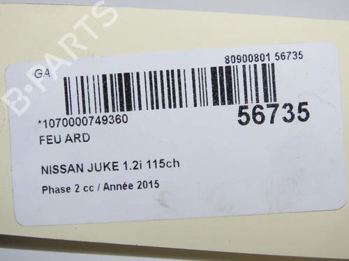 Højre baglygte Højre baglygte NISSAN JUKE (F15) 1.2 DIG-T (115 hp) 36310649 36310649