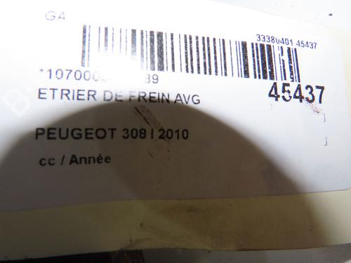 Used Left front brake caliper Left front brake caliper PEUGEOT 308 I (4A_, 4C_) 1.6 16V (120 hp) 14878553 14878553