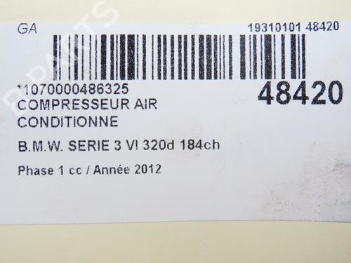 AC compressor BMW 3 (F30, F80) 320 d | BP28829228M34  - Image 7