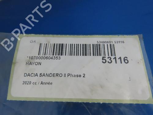 Used Tailgate DACIA SANDERO II 1.0 LPG (B8ML) (101 hp) 28832169