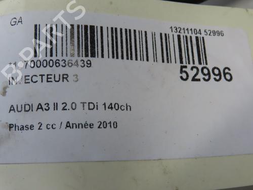 Used Injector Injector AUDI A3 Sportback (8PA) 2.0 TDI 16V (140 hp) 28331563 28331563