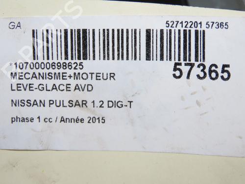 Used Front right window mechanism Front right window mechanism NISSAN PULSAR Hatchback (C13) 1.2 DIG-T (115 hp) 32308395 32308395