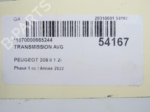 Left front driveshaft PEUGEOT 208 II (UB_, UP_, UW_, UJ_) 1.2 PureTech 100 | BP31274332M38