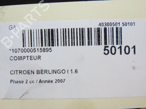 Instrument cluster CITROËN BERLINGO / BERLINGO FIRST Box Body/MPV (M_) 1.6 HDI 75 (MB9HW) | BP20327651C47 