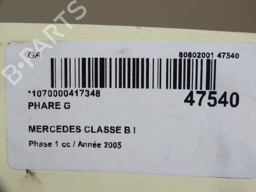 Left headlight MERCEDES-BENZ B-CLASS Sports Tourer (W245) B 200 CDI (245.208) | BP18129729C28 