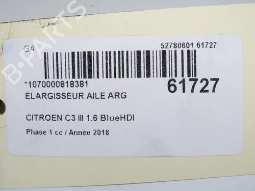Venstre bagtil skærm liste Venstre bagtil skærm liste CITROËN C3 III (SX) 1.5 BlueHDi 100 (SXYHYP, SXYHTU) (102 hp) 39893966 39893966