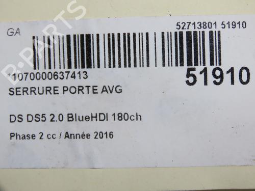 Front left lock DS DS 5 (KF_) 2.0 BlueHDi 180 | BP36939879C98  - Image 7