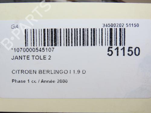 Rim CITROËN BERLINGO / BERLINGO FIRST Box Body/MPV (M_) 1.9 D 70 (MBWJZ, MCWJZ) | BP23174174C45 