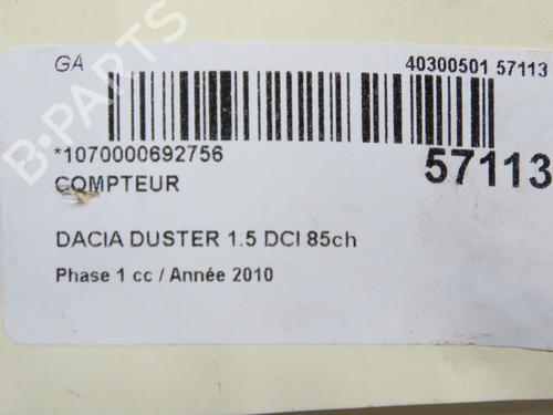 Instrument cluster DACIA DUSTER (HS_) 1.5 dCi | BP32100463C47 
