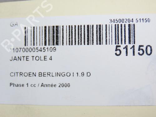 Felg CITROËN BERLINGO / BERLINGO FIRST Box Body/MPV (M_) 1.9 D 70 (MBWJZ, MCWJZ) | BP23174189C45 