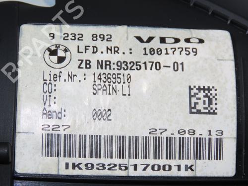 Used Instrument cluster BMW 1 (F20) 118 d xDrive (143 hp) 32377351