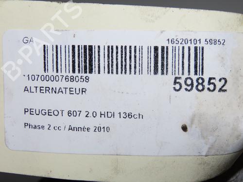 Alternator PEUGEOT 607 (9D, 9U) 2.0 HDI | BP39756425M7 - Image 9