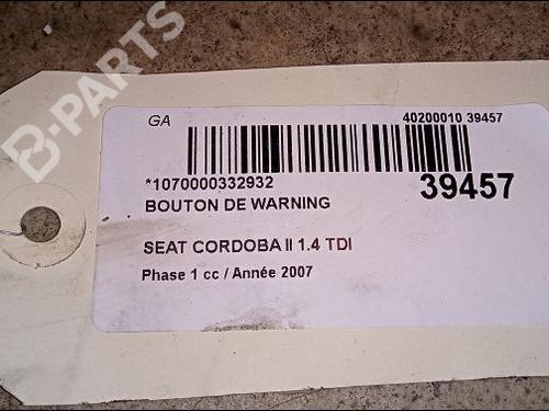 Warning switch SEAT CORDOBA (6L2) 1.4 TDI | BP9619308I22 