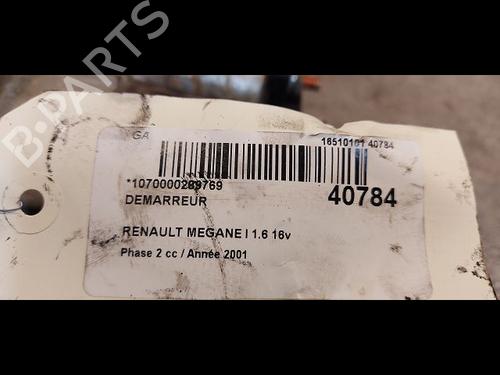 Starter RENAULT MEGANE I (BA0/1_) 1.6 16V (BA04, BA0B, BA11, BA1J, BA16, BA19, BA1K, BA1V,... | BP9615570M8