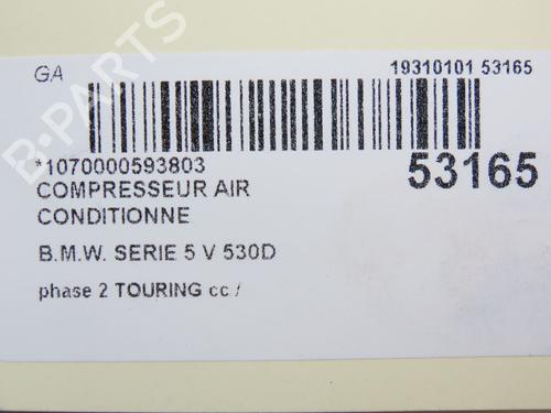 Used AC compressor BMW 5 (E60) 530 d (235 hp) 27306766