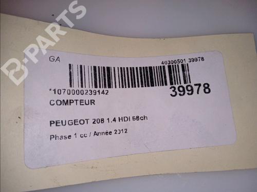 Instrument cluster PEUGEOT 208 I (CA_, CC_) 1.4 HDi | BP11101268C47