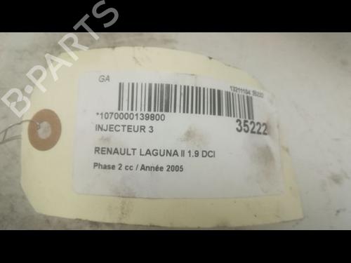 Used Injector RENAULT LAGUNA II (BG0/1_) 1.9 dCi (BG1A, BG1W, BG0G) (110 hp) 9599762