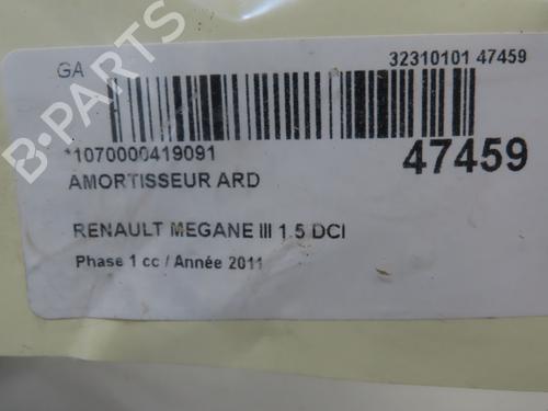 Right rear shock absorber RENAULT MEGANE III Hatchback (BZ0/1_, B3_) 1.5 dCi (BZ09, BZ0D, BZ1W, BZ29, BZ14) | BP19701461M19 