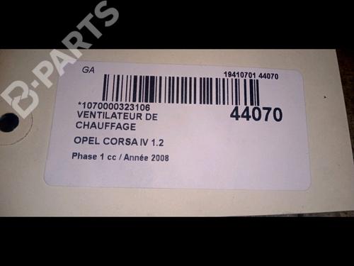 Heater blower motor OPEL CORSA D (S07) 1.2 (L08, L68) | BP9716758M62 