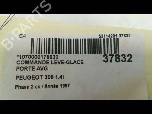 Used Left front window switch PEUGEOT 306 Hatchback (7A, 7C, N3, N5) 1.4 (75 hp) 9602552