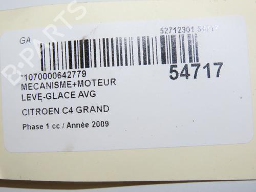 Front left window mechanism CITROËN C4 Picasso I MPV (UD_) 2.0 HDi 138 | BP29150979C22