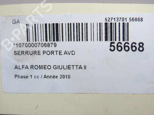 Højre fortil lås Højre fortil lås ALFA ROMEO GIULIETTA (940_) 1.6 JTDM (940FXD1A) (105 hp) 37596738 37596738