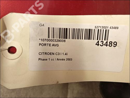 Left front door CITROËN C3 I (FC_, FN_) 1.4 i | BP9619018C2