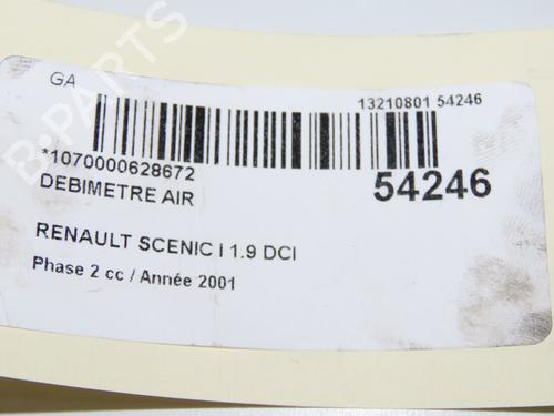 Used Mass air flow sensor RENAULT SCÉNIC I MPV (JA0/1_, FA0_) 1.9 dCi RX4 (102 hp) 31843257