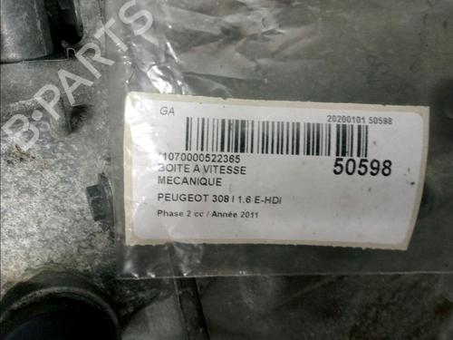 Gearbox PEUGEOT 308 SW I (4E_, 4H_) 1.6 HDi | BP18646022M3 