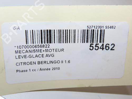 Lève-vitre avant gauche CITROËN BERLINGO MULTISPACE (B9) 1.6 HDi 110 | BP29441760C22 