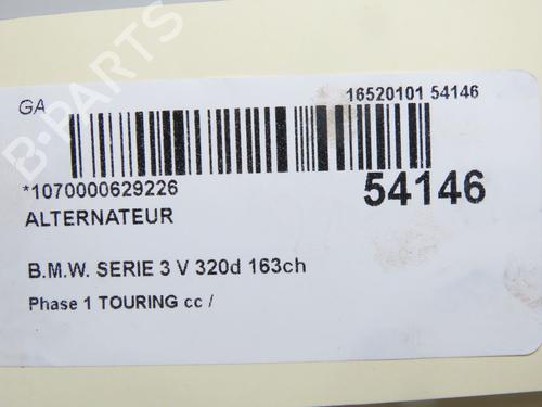Used Alternator Alternator BMW 3 Touring (E91) 320 d (163 hp) 33059327 33059327
