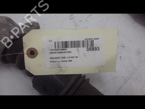 Used Right rear shock absorber PEUGEOT 308 I (4A_, 4C_) 1.6 HDi (109 hp) 9601084