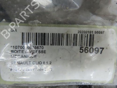 Used Gearbox RENAULT CLIO II (BB_, CB_) 1.2 (BB0A, BB0F, BB10, BB1K, BB28, BB2D, BB2H, CB0A,... (58 hp) 30978816