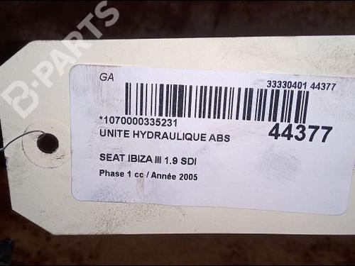 ABS pump SEAT IBIZA III (6L1) 1.9 SDI | BP9705967M43 