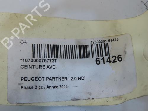 Used Front right seatbelt Front right seatbelt PEUGEOT PARTNER MPV (5_, G_) 2.0 HDI (90 hp) 38608369 38608369
