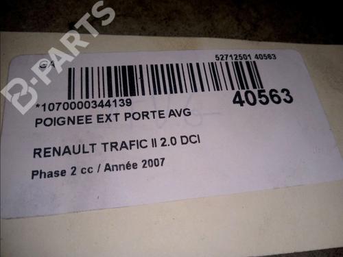 Front left exterior door handle RENAULT TRAFIC II Bus (JL) 2.0 dCi 115 (JL00, JL01, JL0H, JL0M, JL0U) | BP9740801C128 