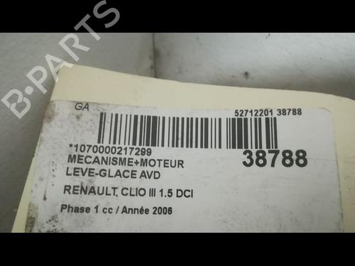Used Front right window mechanism RENAULT CLIO III (BR0/1, CR0/1) 1.5 dCi (BR17, CR17) (86 hp) 23175690