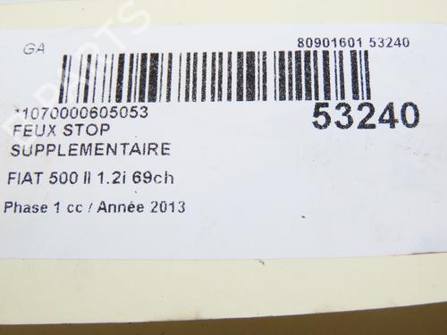 Third brake light FIAT 500 (312_) 1.2 (312AXA1A) | BP28969737L11