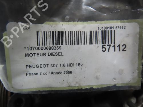 Engine PEUGEOT 307 (3A/C) 1.6 HDi | BP31962032M1 