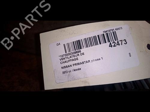 Used Heater blower motor Heater blower motor NISSAN PRIMASTAR Bus (X83) dCi 120 (114 hp) 9729599 9729599