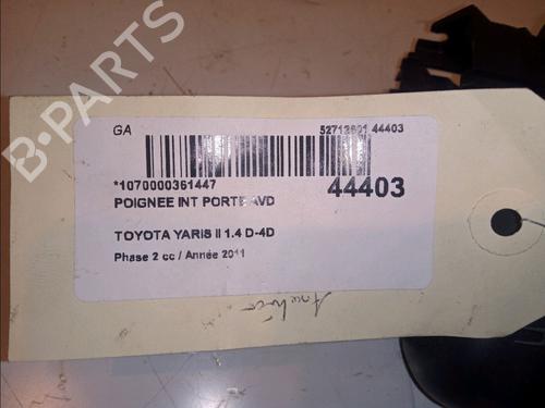 Front right interior door handle TOYOTA YARIS (_P9_) 1.4 D-4D (NLP90_, NLP90R) | BP11102371I14