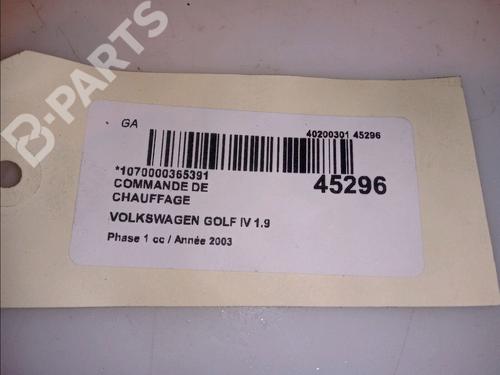 Climate control VW GOLF IV (1J1) 1.9 TDI | BP11101124I5 