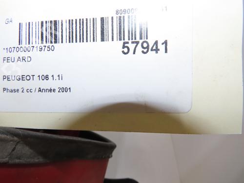 Used Right taillight Right taillight PEUGEOT 106 II (1A_, 1C_) 1.1 i (60 hp) 39084144 39084144