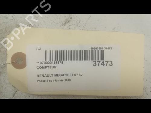 Kombiinstrument RENAULT MEGANE I (BA0/1_) 1.6 16V (BA04, BA0B, BA11, BA1J, BA16, BA19, BA1K, BA1V,... (107 hp) 23174784