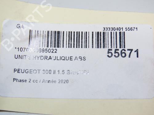 Used ABS pump PEUGEOT 308 II (LB_, LP_, LW_, LH_, L3_) 1.5 BlueHDi 130 (131 hp) 31141113